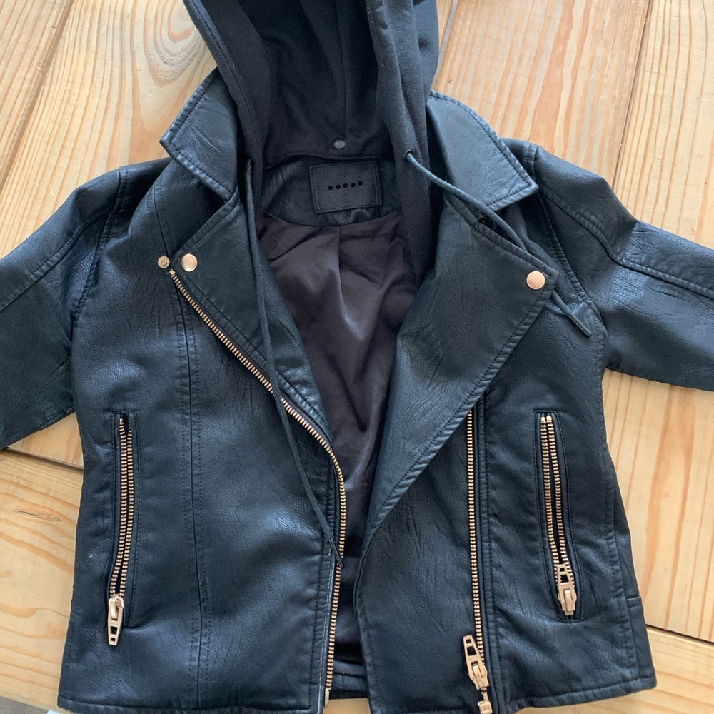 LIKE NEW- Nordstrom Blank NYC leather jacket- XS